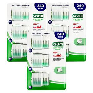 GUM 검 일회용 치간칫솔 80개 x 3개 x 3개