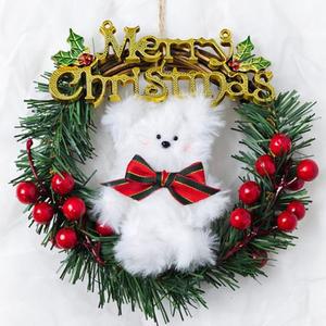 밍크모루 곰돌이 크리스마스 리스 만들기 DIY키트 체험 트리꾸미기 오너먼트