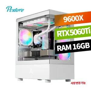 피씨스토어 AMD 베스트 게이밍PC 라이젠5 9600X RTX5060 TI (16GB, M.2 500GB)