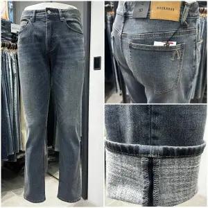 [버커루]남성 기모 슬림 스트레이트 히팅 청바지_US