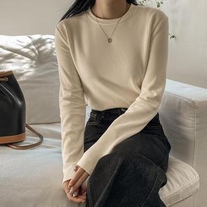 [시크릿라벨]  [부들보들/속기모] 베이직 라운드 티셔츠