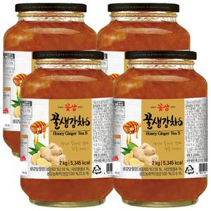 꽃샘 꿀생강차S 2kg x 4개 / 차음료 액상 과일청