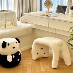 스툴 의자 고양이 인테리어 신발장 북유럽 화장대 벤치 귀여운 보조 현관
