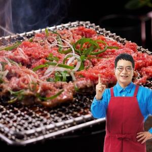 [국내산 소등심+한우사골 육수!] 김하진 국내산 등심 파불고기  300g × 10팩 [총 3kg]