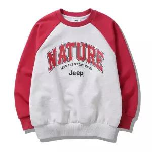 [롯데백화점]지프 네이처 소매배색 나글란 맨투맨 KQ1TSU813