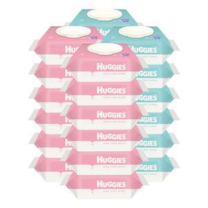 하기스 퓨어퍼스트 물티슈 캡70+11매 24개