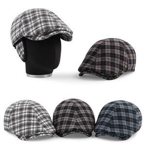 [navid1]빅사이즈 체크 메이플 귀달이 헌팅캡XL/큰머리 겨울 베레모 도리우찌 모자