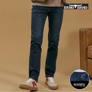 [뱅뱅]남성 더블기모 레귤러핏 스판 데님 네이비_P332943665