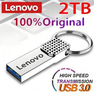 레노버 USB 2TB OTG 금속 3.0 펜 드라이브 키, C타입 고속 128GB 미니 플래시 방수 메모리 스틱, 1TB