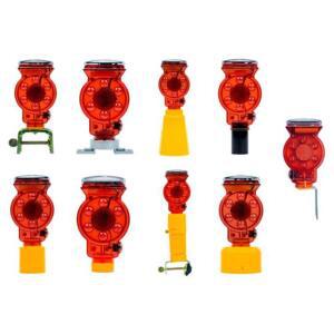 4개 LED경고등 깜빡이 고휘도 시인성탁월 부착용 태양광 펜스 농업용 작업 울타리 경운기