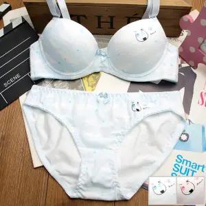 정리합니다_J2010주니어 브라 3단계 구름 주니어 면브라 팬티 속옷세트 주니어 속옷 중학생 속옷