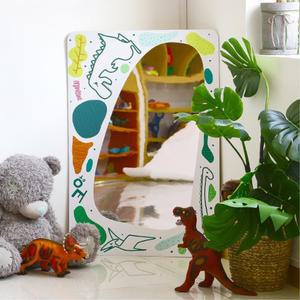 어린이집 환경정리 캐릭터 안전 전신거울 공룡 교구 아크릴 넓은면적