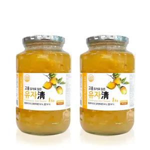 전남 고흥 유자청 유자차 농축액 엑기스 청 음료 베이스 1kg 2개