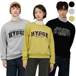[체이스컬트] 공용 HYGGE 캐릭터 자수 기모 맨투맨 T-SHIRT/3Color