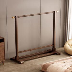 원목 행거 튼튼한 헹거 철재 걱정없음] 스탠딩옷걸이 60cm 튼튼한헹거 접이식 우드