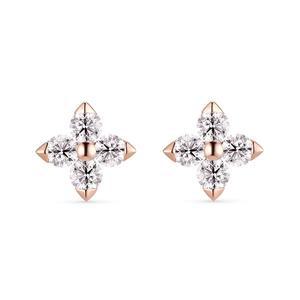 [도로시] 14k 플로 블라썸 귀걸이(랩 다이아몬드)