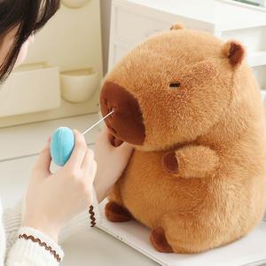 콧물 카피바라 인형 50cm 특대형 애착 동물인형