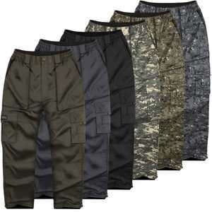남자 작업복 바지 봄 여름 카고 바지 허리 밴딩 밀리터리 작업 전술 남성 건빵 빅사이즈