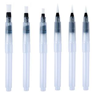 오피스존 NI 워터 브러쉬 펜 세트 6종 물붓 붓펜 수채화 캘리그라피