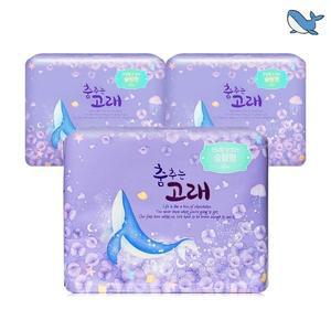 [NS홈쇼핑]춤추는고래 대용량 오버나이트 생리대 18P X 3팩 (54매)[35142075]