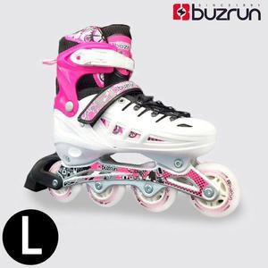 [RGMQ53QQ]생활모음 아동 인라인 스케이트 화이트핑크 L