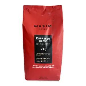 맥심 에스프레소 블렌드 원두 커피 2kg 대용량