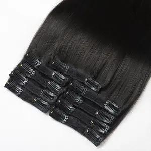 똑딱이 붙임머리 100% 인모 셀프 헤어피스