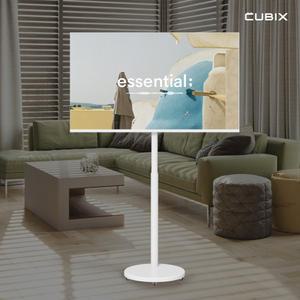 무빙큐빅스 유압식 높이조절 삼탠바이미 X1시리즈 스탠드 이동식 TV 거치대