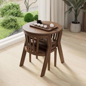 원목 2인용 식탁의 자취가구 탁자 월넛테이블 1M 원룸가구 둥근 회사 식탁