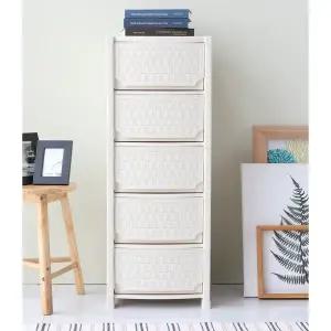 스토빈 라탄5단 서랍장