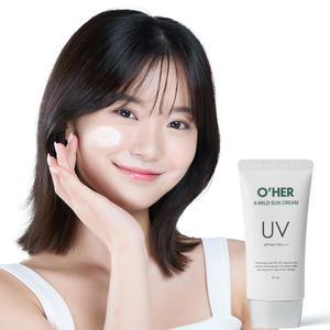 [오에르] 에잇 마일드 선크림 50ml(SPF 50+) 비건 선크림/눈시림 없는 무기자차/비건제품