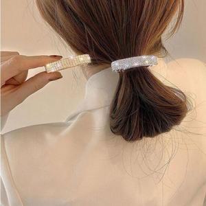 큐빅 반머리 반달 자동핀 헤어핀 여성포인트 악세사리