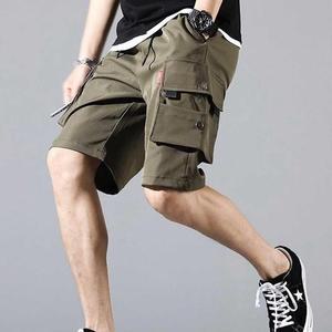 고품질 남자 팬츠 카고 포켓 밴딩 데일리 반바지 여름 바지 여름데일리팬츠 카고스타일 (WFHVTMR)