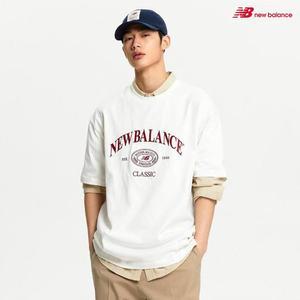 뉴발란스 공용 헤리티지 반팔티 NBNEE21113 아이보리