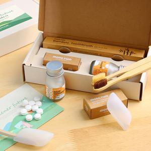 몽투샵 친환경 휴대용 세트 고체치약 대나무칫솔 각인 답례품