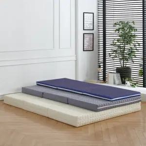 3단 접이식 1인 바닥에 까는 손님용 패드 침구 이불 요 매트 11존 7cm 토퍼 매트리스