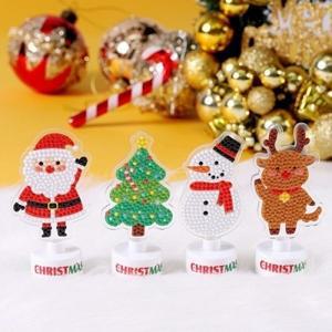 크리스마스 DIY 보석 십자수 스마트톡 무드등 만들기