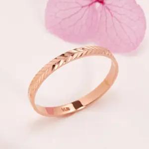 갤러리아 [비앤비골드] 18K 리프컷팅 레이어드 에센셜 반지 PNR41536