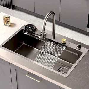 멀티싱크볼 사각볼 개수대 싱크대 간이 사각싱크볼 스텐 씽크대 폭포수 세트 나노 가정용