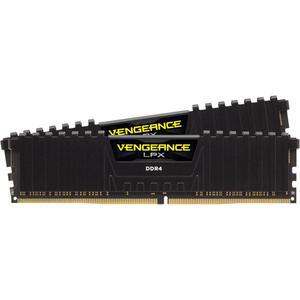 코르세어 복수 LPX DDR4 RAM 64GB(2x32GB) 3200MHz CL16-20-20-38 1.35V 인텔 AMD 데스크톱 컴퓨터 메모리 - 블랙(CMK64GX4M2E3200C16)