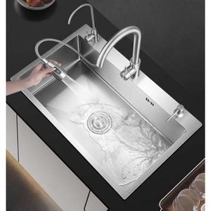 메이트샵 나노코팅 아파트 400 카페 사각 대형 싱크볼 싱크대볼 도톰싱글 스텐 씽크대볼세트