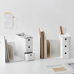 시스맥스 콤보책꽂이 책상 책꽂이 정리함 미니 책상위 소품함