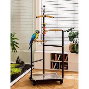 앵무새 횃대 놀이터 훈련 장난감 스탠드 횟대