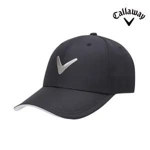2025 투어 쉐브 메탈 캡 골프모자 블랙