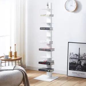 아트박스/마전동상회 화이트 철제 책장 서재 거실 인테리어 북선반 책선반