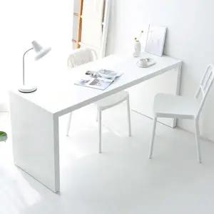 아트박스/마전동상회 1600 화이트 일자형책상 다용도테이블 공부 서재 책상