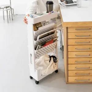 아트박스/마전동상회 북트롤리 북카트 책정리 이동식 책꽂이 선반장