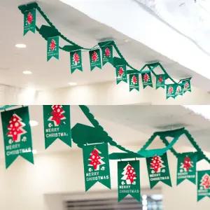 크리스마스 펠트 천정 입체 가랜드/데코/배너/가렌드//벽가렌드/산타/생일/가랜더/파티/생파/성탄절/심플
