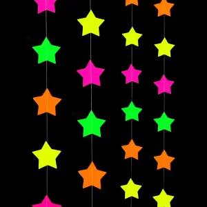 형광 파티 가랜드 별 배너 생일 기념일 장식 데코/가렌다/가렌드/돌잔치/디자인/벽가렌드/가랜더/생파/야광