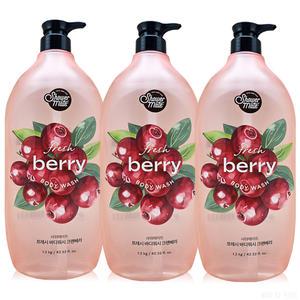 샤워메이트 파머스 바디워시 크랜베리향 1.2L 3개